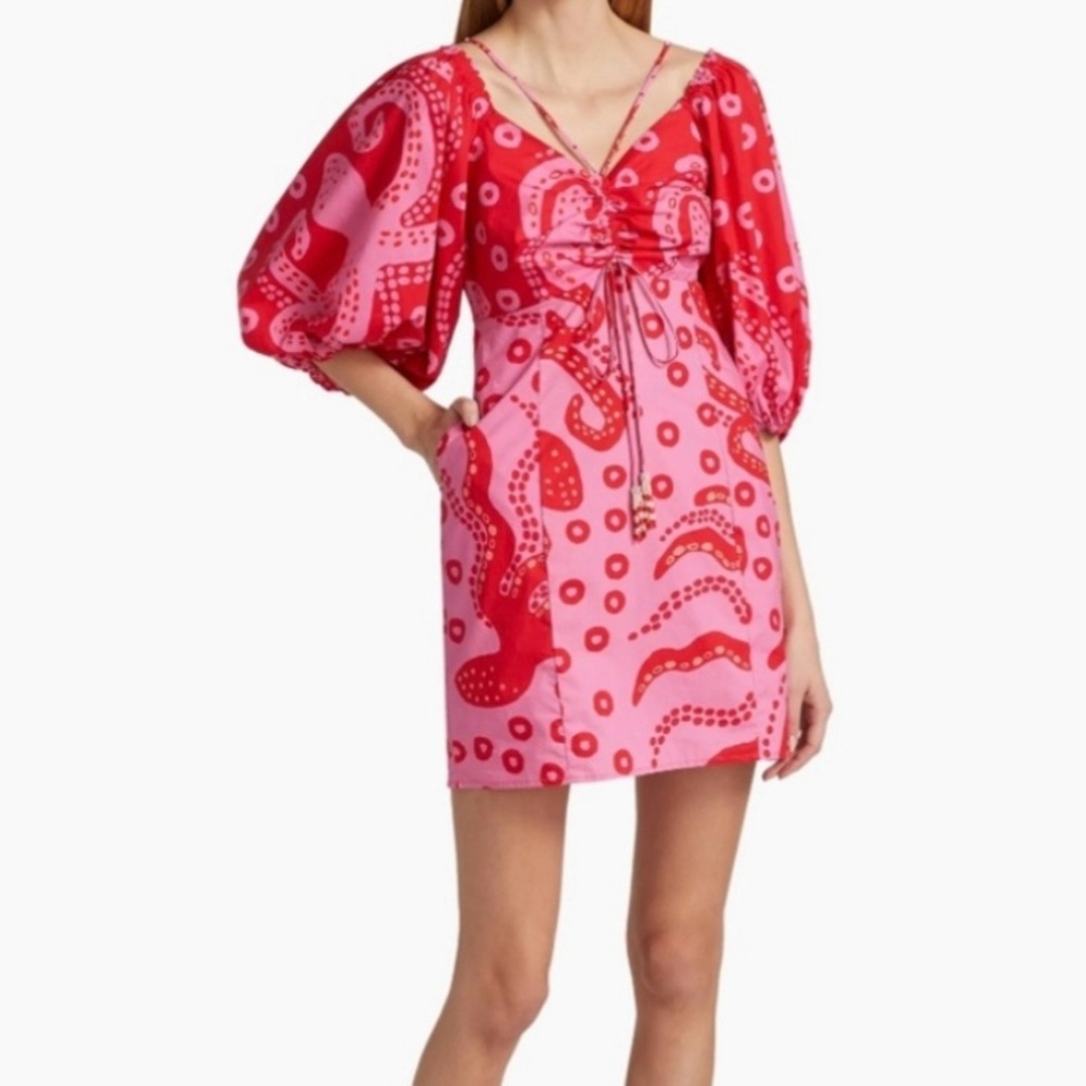 FARM Rio octopus print mini dress